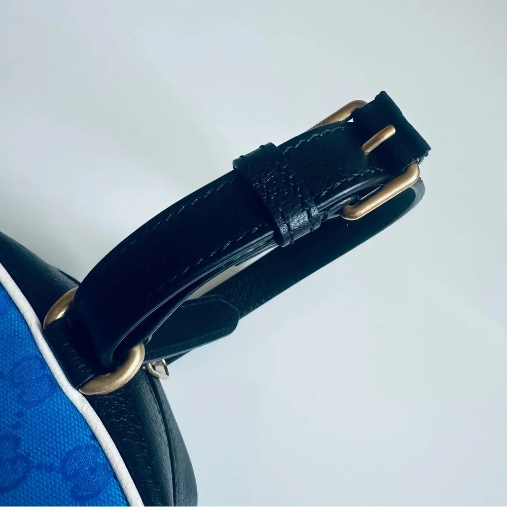 Gucci x Adidas Blue Belt Bag with White Accents - Picture 4 of 13